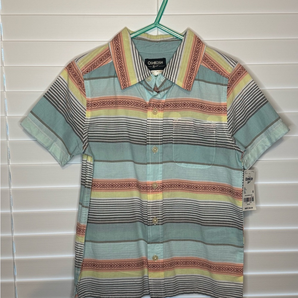 OshKosh B'gosh Multicolor Striped Button Down Shirt